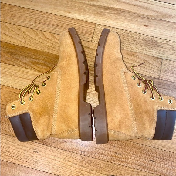 Timberland Jayne 6" Ortholite Waterproof Ankle Suede Beige Boot Sz 6 - Picture 5 of 11